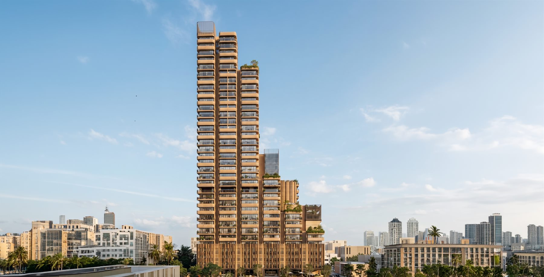 Developer-supplied architectural image showing Meem Heights in Riyadh